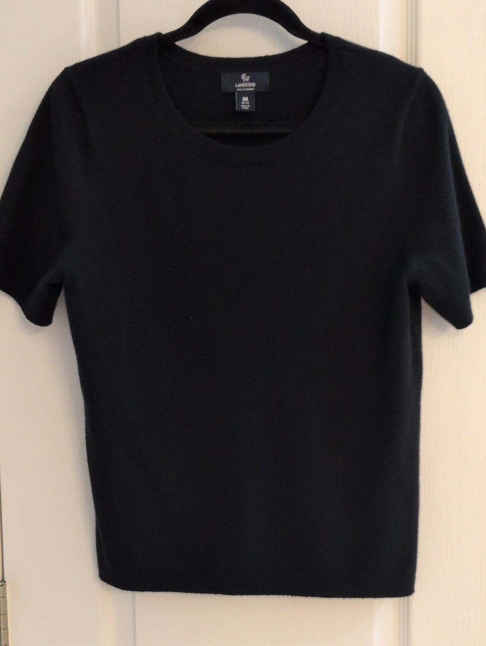 Lands' End - Black Short Sleeve Crewneck Sweater (Size M)